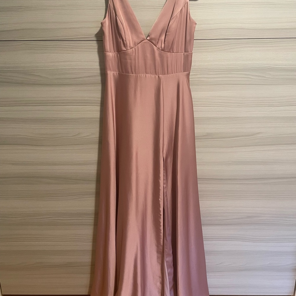 Elegant Pink Evening Gown